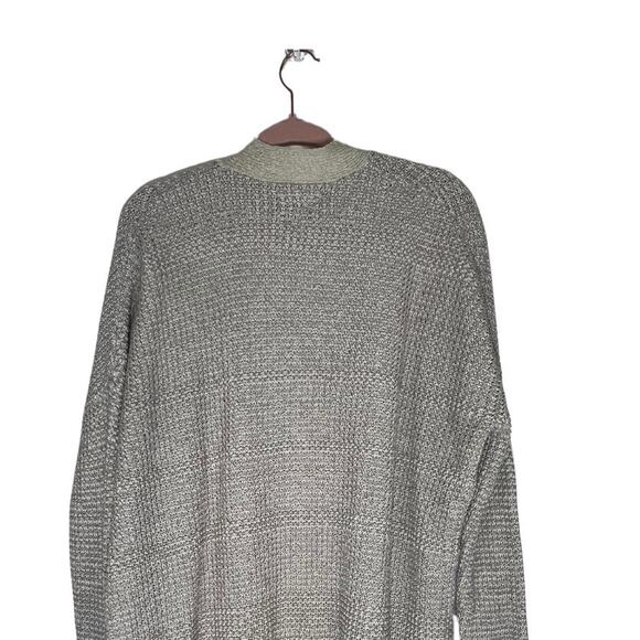 Urban Outfitters Cream Beige Oversized Long Sleeve Open Knit Cardigan Size XS - Picture 4 of 8